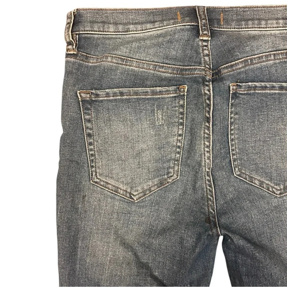 Free People Great Heights Frayed Skinny Blue Sky Cropped Distressed Boho - Picture 5 of 9